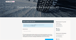 Desktop Screenshot of bickelautoag.radtermin.ch